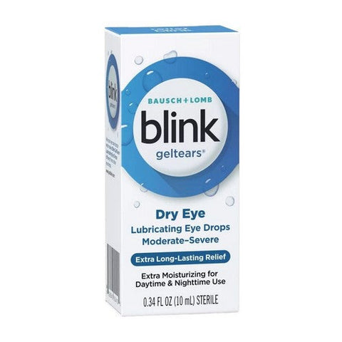 Blink, Gel Tears Lubricating Eye Drops Moderate-Severe Dry Eye, 10 ml Bausch + Lomb